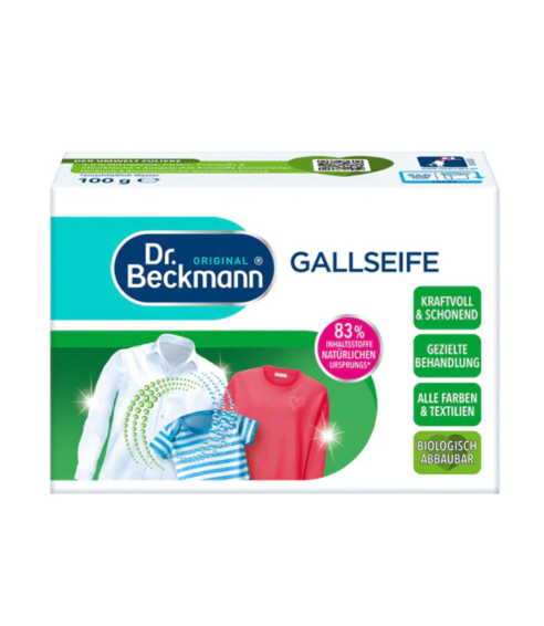 Dėmių valymo muilas su tulžimi „Gall soap Dr. Beckmann“. Puhdistusaineet