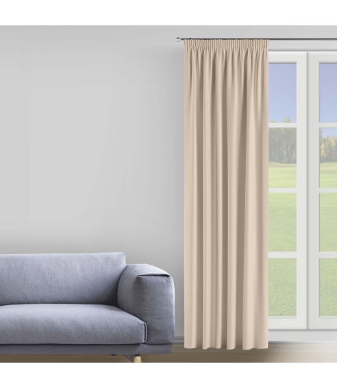 Naktinės užuolaidos „Beige Curtain“. Verhot