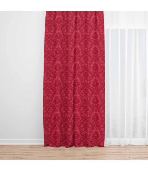 Naktinės užuolaidos „Red baroque curtain“. Verhot