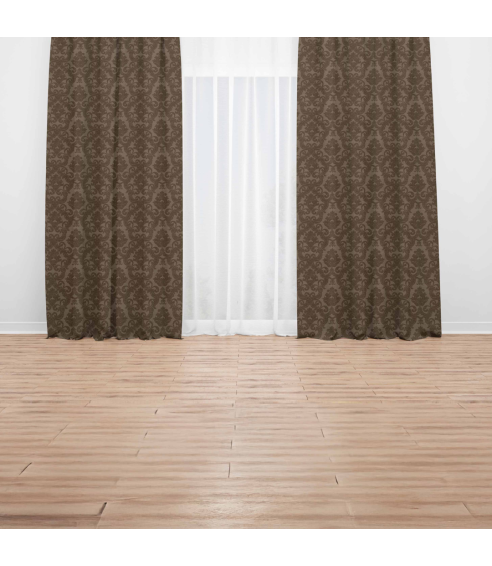 Naktinės užuolaidos „Green baroque curtain“. Verhot