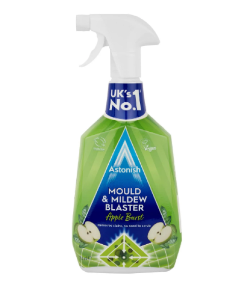 Pelėsio valiklis „Mould and mildew blaster“. Puhdistusaineet