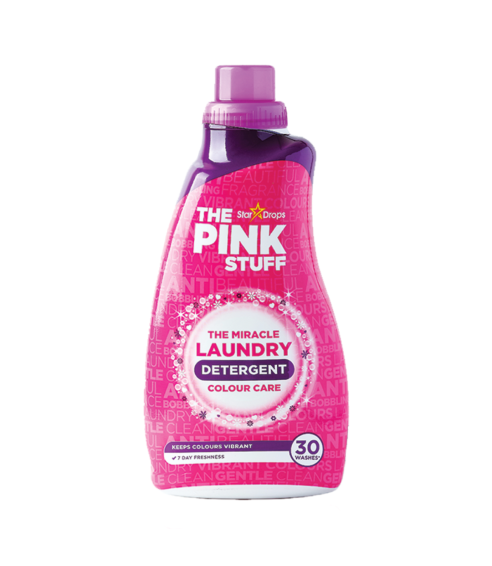 Skalbimo gelis „The Pink Stuff Washing gel“. Puhdistusaineet